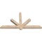 Ekena Millwork Kennewick Smooth Timber Gable Bracket, Douglas Fir, 60"W x 32"H x 3 1/2"D x 3 1/2"F, 13/12 Pitch GBW060X32X0404KEN00SDF - alternate 5